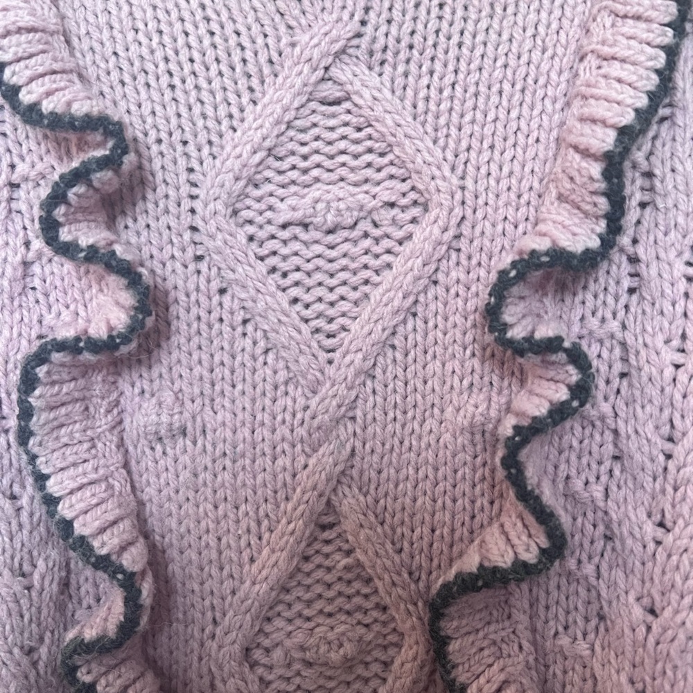 Cinq a Sept pink turtleneck sweater - Picture 3 of 4